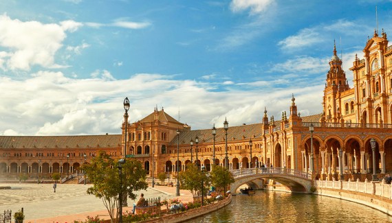 Alcazar Palace in Seville, Spain