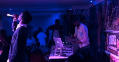Musicians performing in Rwanda