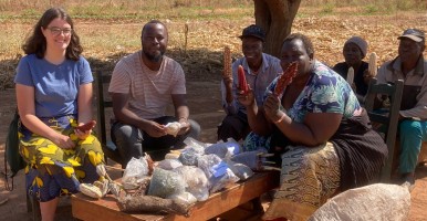 Global internship students in Ghana